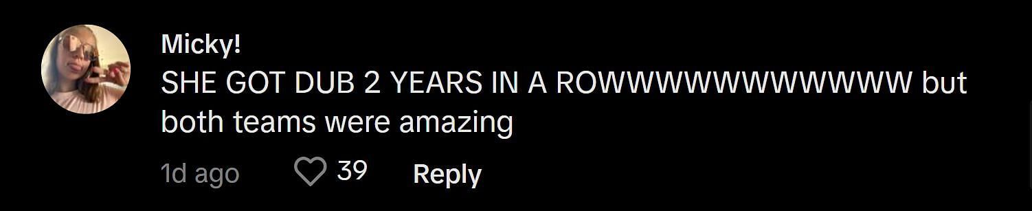A fan comments on TikTok (@overtimewbb)
